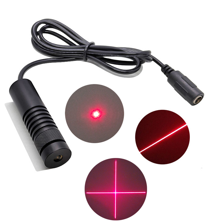 650nm 20mW~200mW Red Laser Diode Module Dot/Line/Crosshair Focus Adjustable Φ16X60mm